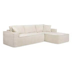 Divano sezionale in ciniglia grigio cenere "Brenley" 110.5 RAF di Jennifer Taylor Home, consegnato in scatola