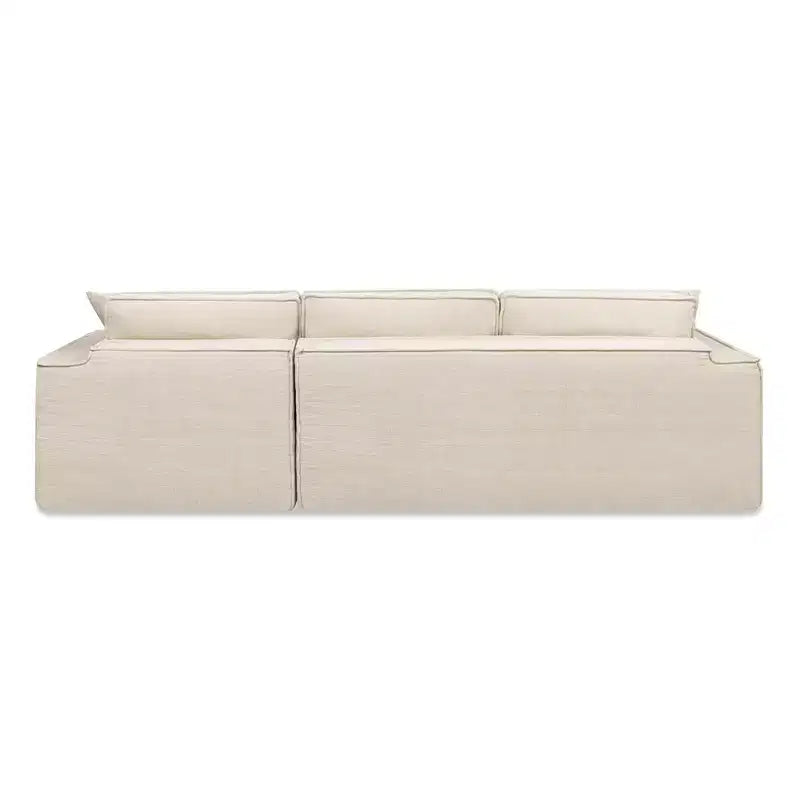 Divano sezionale in ciniglia grigio cenere "Brenley" 110.5 RAF di Jennifer Taylor Home, consegnato in scatola