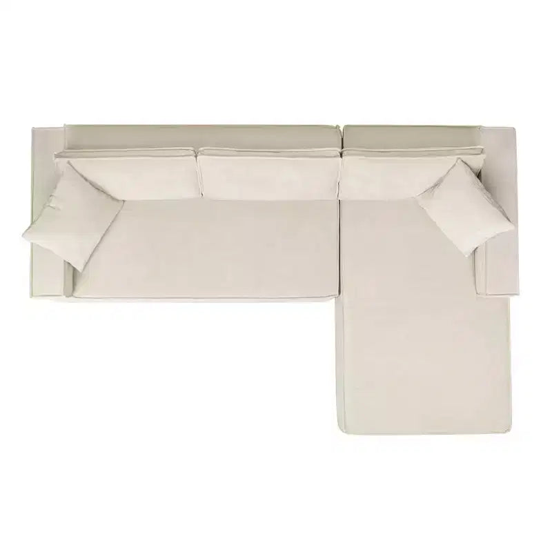 Divano sezionale in ciniglia grigio cenere "Brenley" 110.5 RAF di Jennifer Taylor Home, consegnato in scatola
