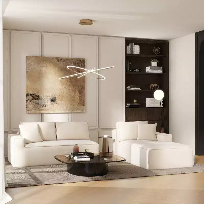 Divano sezionale in ciniglia grigio cenere "Brenley" 110.5 RAF di Jennifer Taylor Home, consegnato in scatola