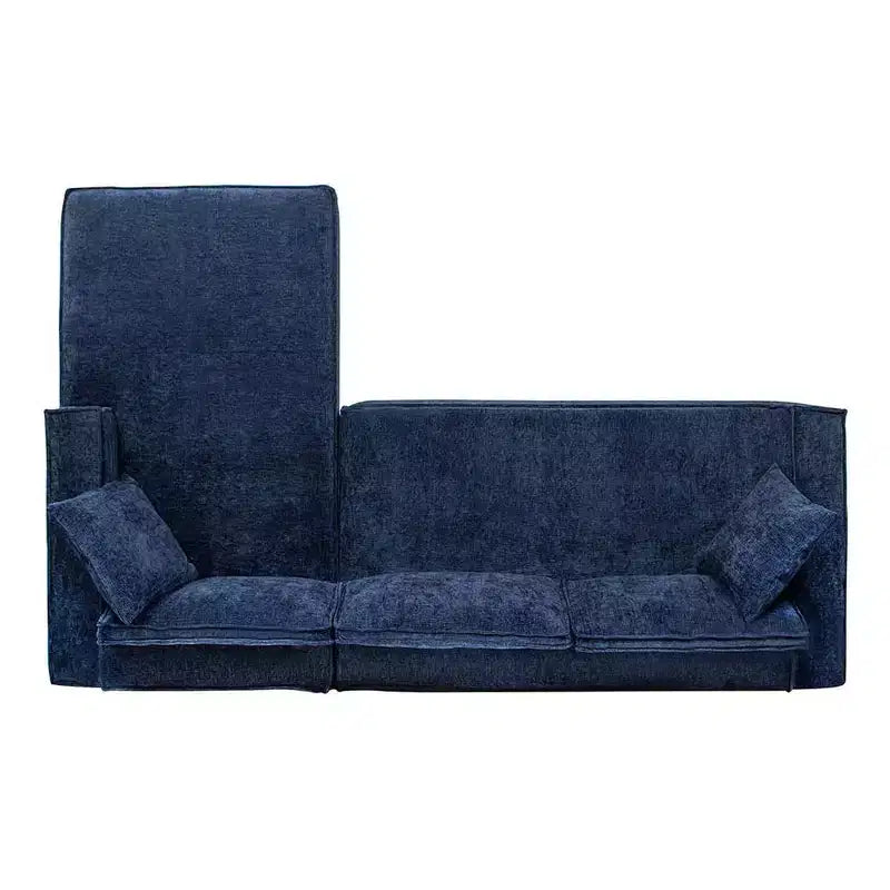 Divano sezionale in ciniglia grigio cenere "Brenley" 110.5 RAF di Jennifer Taylor Home, consegnato in scatola
