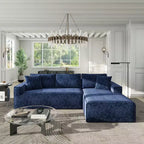Divano sezionale in ciniglia grigio cenere "Brenley" 110.5 RAF di Jennifer Taylor Home, consegnato in scatola