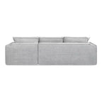 Divano sezionale in ciniglia grigio cenere "Brenley" 110.5 RAF di Jennifer Taylor Home, consegnato in scatola