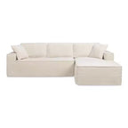 Divano sezionale in ciniglia grigio cenere "Brenley" 110.5 RAF di Jennifer Taylor Home, consegnato in scatola