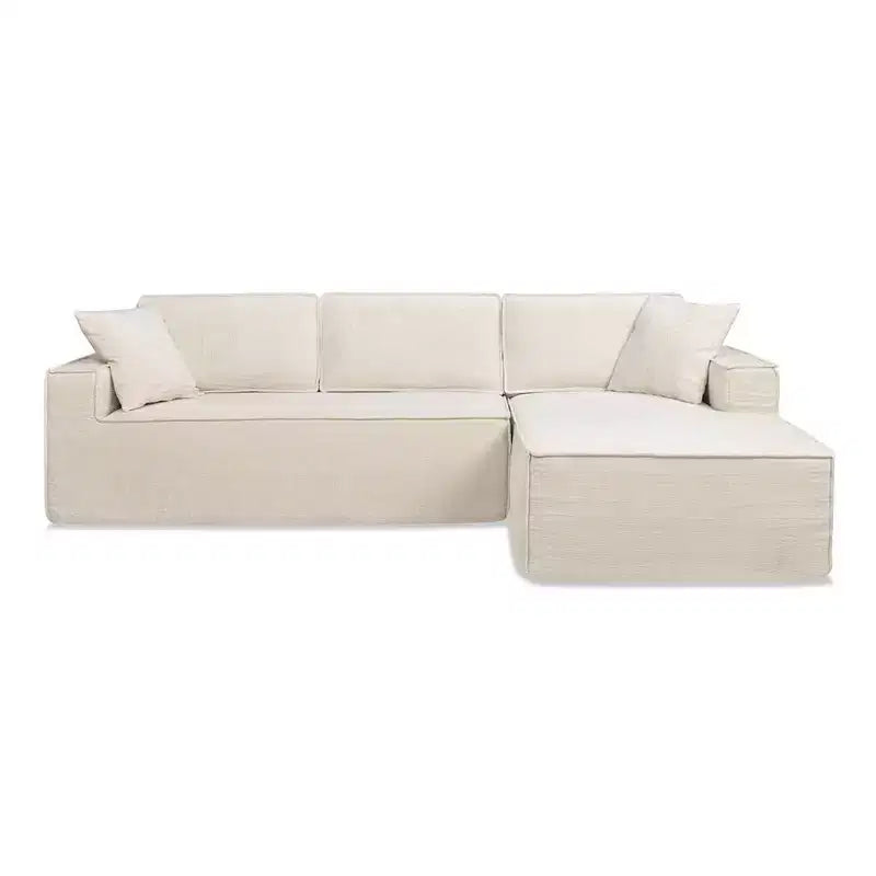Divano sezionale in ciniglia grigio cenere "Brenley" 110.5 RAF di Jennifer Taylor Home, consegnato in scatola