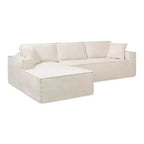 Jennifer Taylor Home Brenley Divano componibile a scatola con penisola sinistra da 280,6 cm, ciniglia grigio cenere