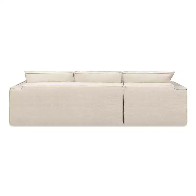 Jennifer Taylor Home Brenley Divano componibile a scatola con penisola sinistra da 280,6 cm, ciniglia grigio cenere