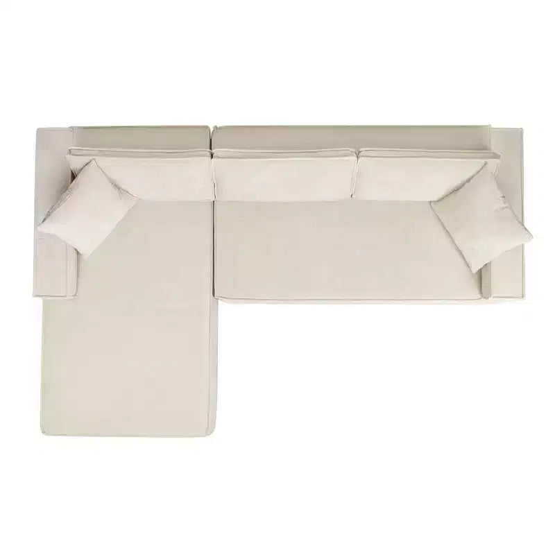 Jennifer Taylor Home Brenley Divano componibile a scatola con penisola sinistra da 280,6 cm, ciniglia grigio cenere