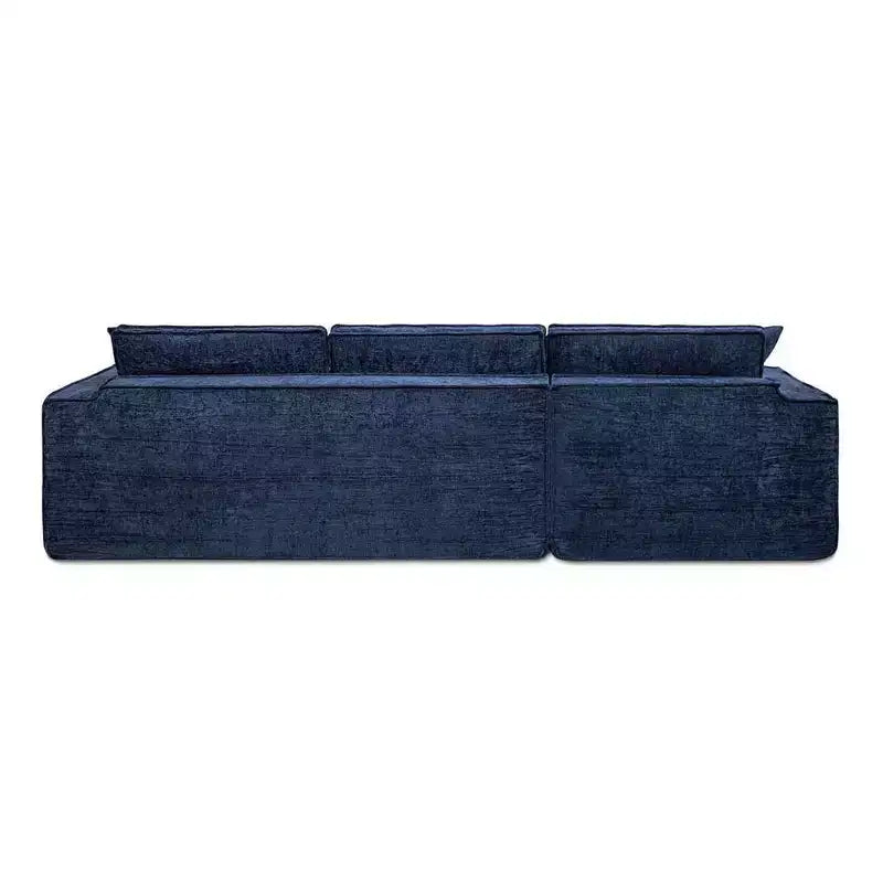 Jennifer Taylor Home Brenley Divano componibile a scatola con penisola sinistra da 280,6 cm, ciniglia grigio cenere