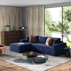 Jennifer Taylor Home Brenley Divano componibile a scatola con penisola sinistra da 280,6 cm, ciniglia grigio cenere