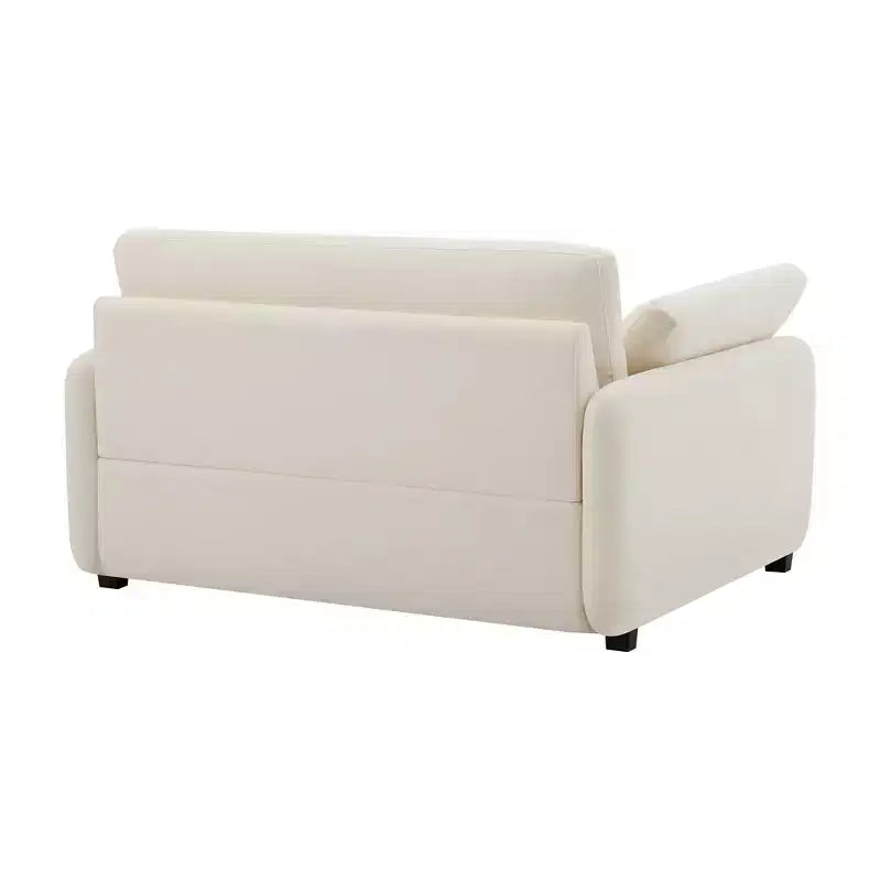 Poltrona singola Whisen Modern Oversized in ciniglia a blocchi di colore, divano lounge ampio e profondo con cuscini