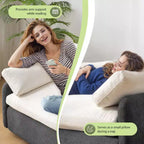 Poltrona singola Whisen Modern Oversized in ciniglia a blocchi di colore, divano lounge ampio e profondo con cuscini