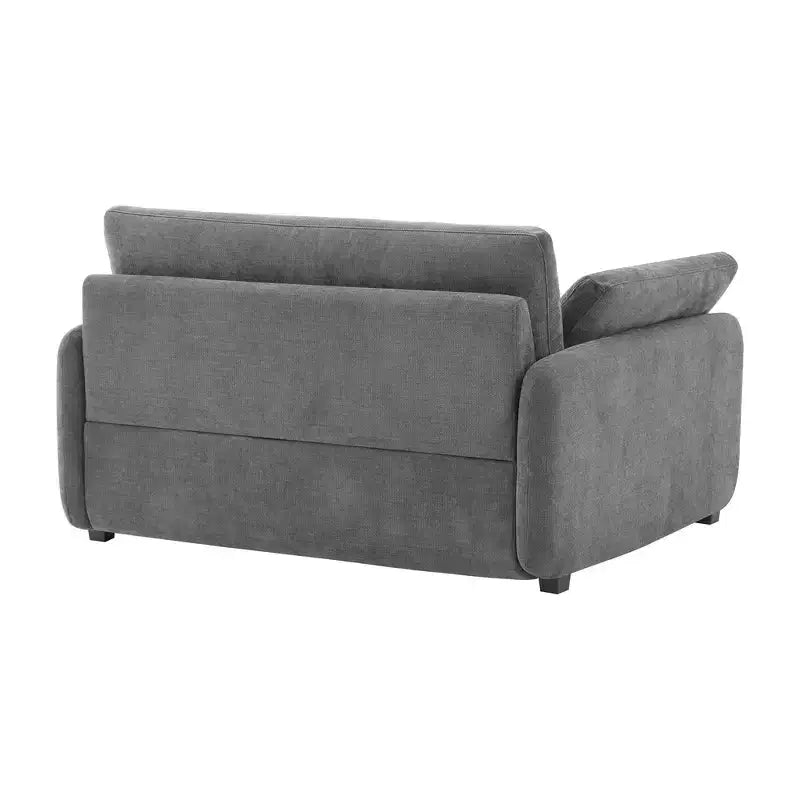 Poltrona singola Whisen Modern Oversized in ciniglia a blocchi di colore, divano lounge ampio e profondo con cuscini
