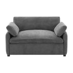 Poltrona singola Whisen Modern Oversized in ciniglia a blocchi di colore, divano lounge ampio e profondo con cuscini