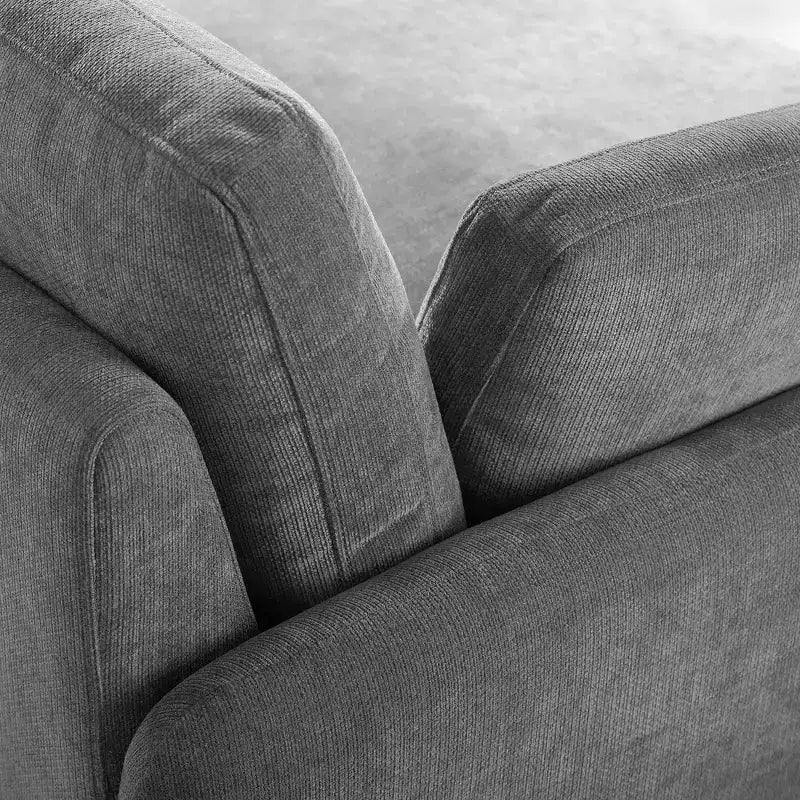 Poltrona singola Whisen Modern Oversized in ciniglia a blocchi di colore, divano lounge ampio e profondo con cuscini