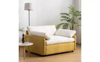 Poltrona singola Whisen Modern Oversized in ciniglia a blocchi di colore, divano lounge ampio e profondo con cuscini