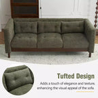 Divano a 3 posti da 78 pollici, moderno imbottito con design trapuntato per il soggiorno - Christopher Knight Home