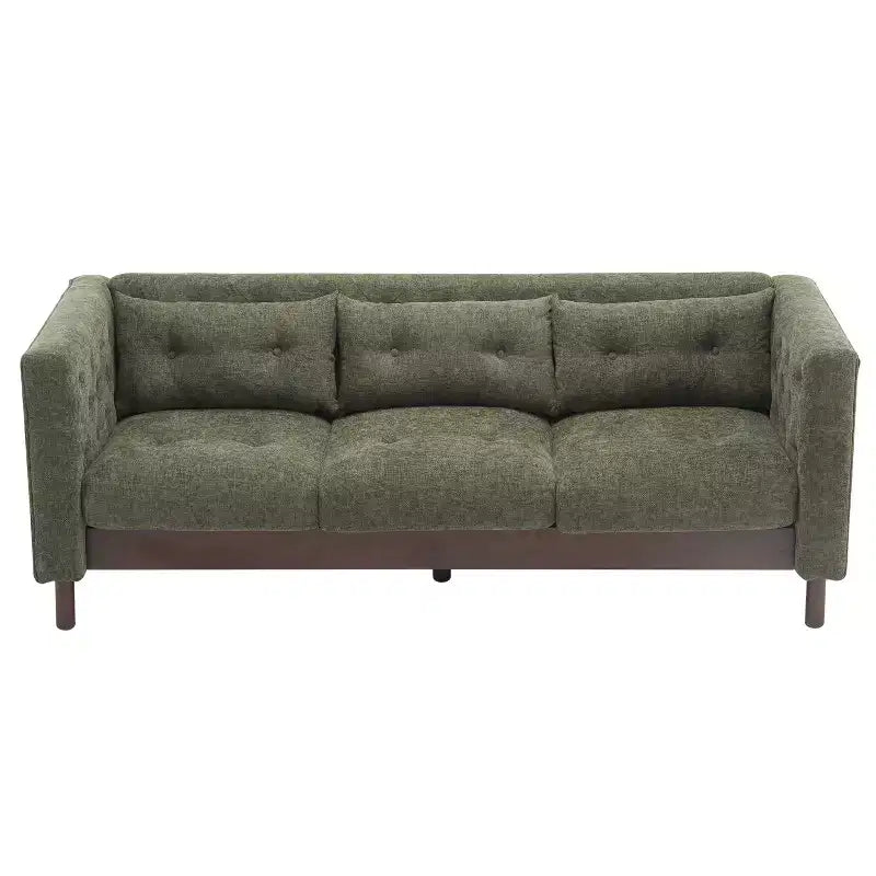Divano a 3 posti da 78 pollici, moderno imbottito con design trapuntato per il soggiorno - Christopher Knight Home