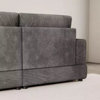 Divano componibile in velluto a coste ATJafurn, moderno, modulare, di grandi dimensioni, imbottito con comodi cuscini, seduta profonda per soggiorno, camera da letto, appartamento, ufficio