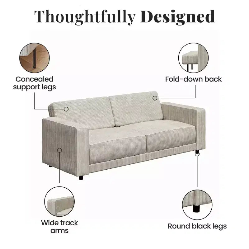Divano letto futon Allie RealRooms