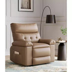 Poltrona Reclinabile Extra Large per Adulti - Divano Recliner in Pelle PU con Schiuma ad Alta Densità, Seduta Ampia e Reclinazione Manuale Fluida