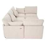 85.4 Divano Letto Sezionale Modulare con Pouf, Porte USB Divano in ciniglia Convertibile a L/U per Soggiorno