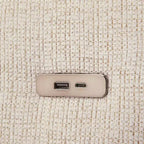 85.4 Divano Letto Sezionale Modulare con Pouf, Porte USB Divano in ciniglia Convertibile a L/U per Soggiorno
