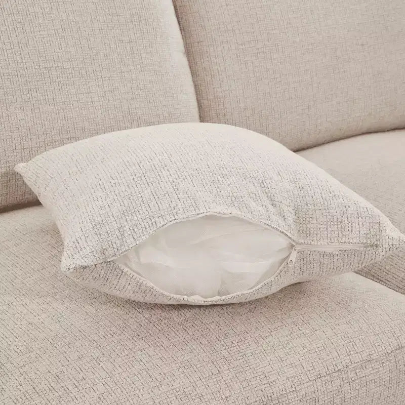 85.4 Divano Letto Sezionale Modulare con Pouf, Porte USB Divano in ciniglia Convertibile a L/U per Soggiorno