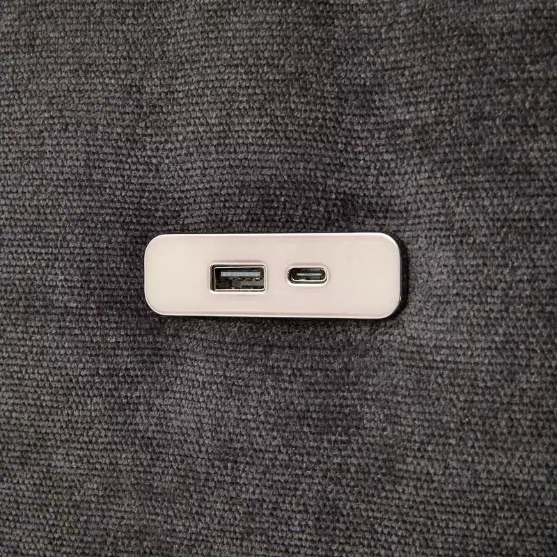 85.4 Divano Letto Sezionale Modulare con Pouf, Porte USB Divano in ciniglia Convertibile a L/U per Soggiorno