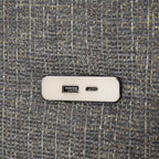 85.4 Divano Letto Sezionale Modulare con Pouf, Porte USB Divano in ciniglia Convertibile a L/U per Soggiorno