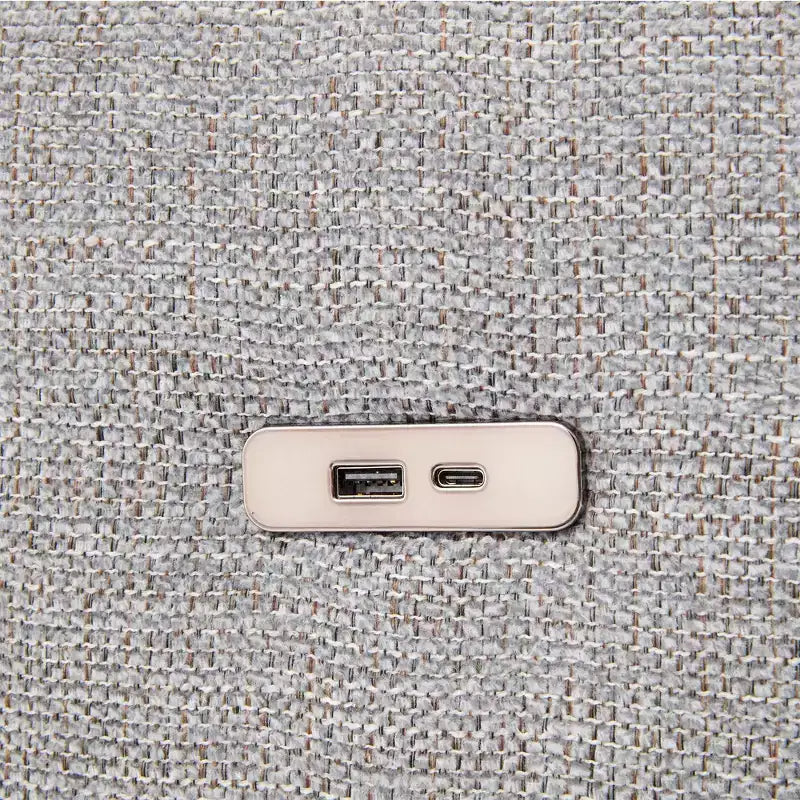 85.4 Divano Letto Sezionale Modulare con Pouf, Porte USB Divano in ciniglia Convertibile a L/U per Soggiorno