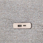 85.4 Divano Letto Sezionale Modulare con Pouf, Porte USB Divano in ciniglia Convertibile a L/U per Soggiorno