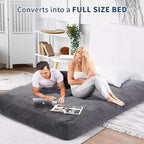 Divano Letto Convertibile a Sacco per Adulti - Materasso da Pavimento e Poltrona Oversize con Rivestimento Rimovibile e Lavabile