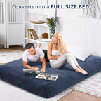 Divano Letto Convertibile a Sacco per Adulti - Materasso da Pavimento e Poltrona Oversize con Rivestimento Rimovibile e Lavabile