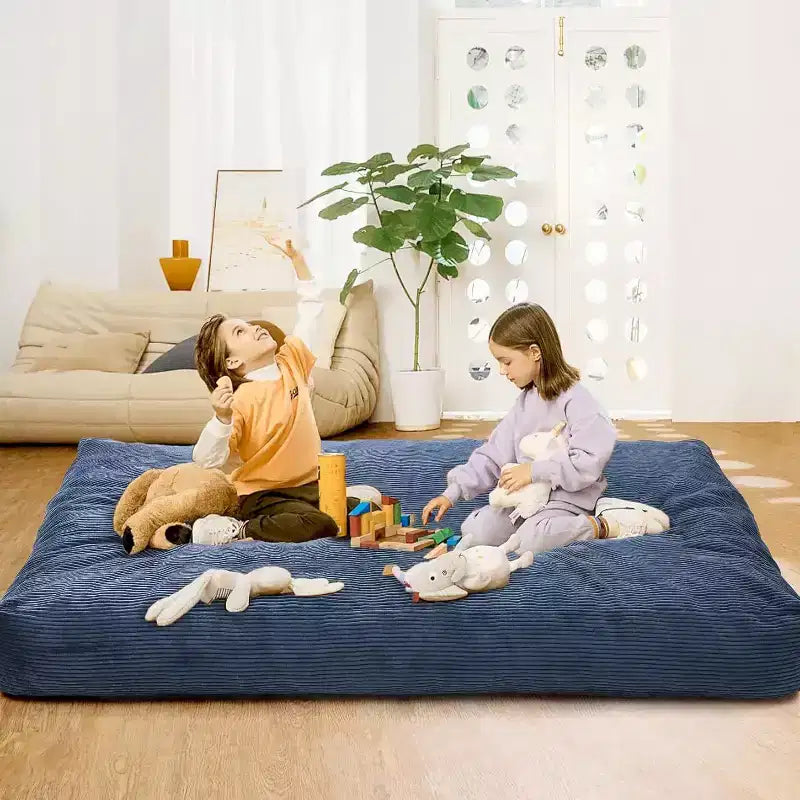 Divano Letto Convertibile a Sacco per Adulti - Materasso da Pavimento e Poltrona Oversize con Rivestimento Rimovibile e Lavabile
