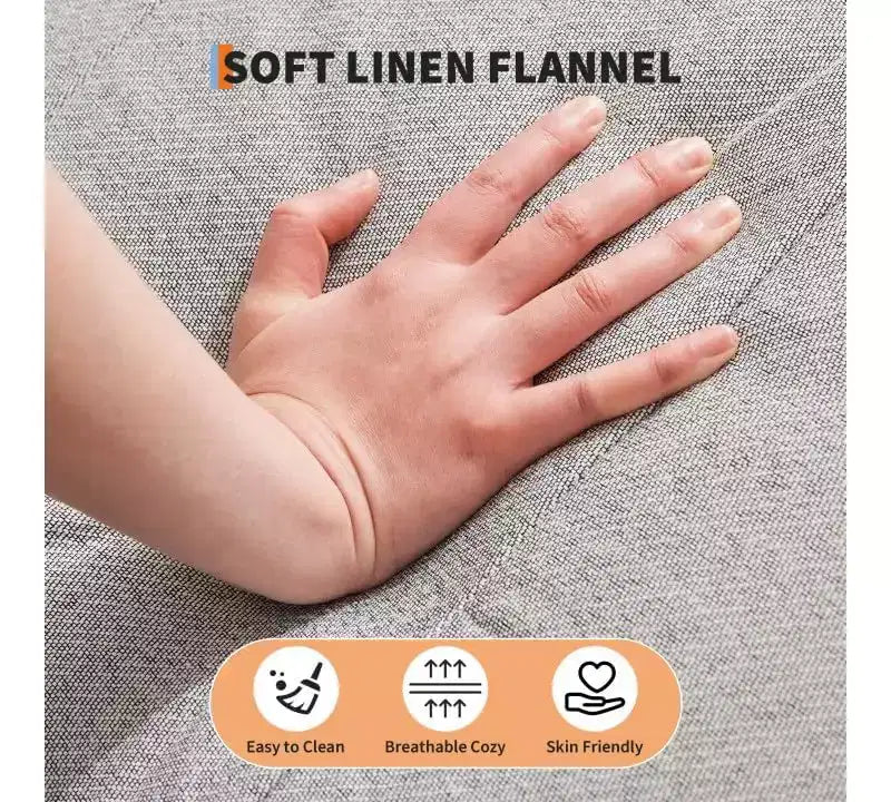 Divano letto regolabile da 75,5", reclinabile in 3 posizioni con design rialzato da terra per piccoli spazi (grigio/verde)