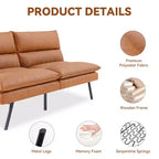 Dyonery Divano Letto Futon Convertibile 71.3 in, Divano Futon in Memory Foam con Schienale Regolabile, Piccola Poltrona Reclinabile Pieghevole per Soggiorno