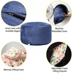 Poltrona Sacco 4 Piedi, Pouf Grande in Memory Foam per Adulti, Grande Divano con Morbido Rivestimento Rimovibile in Microfibra 4'