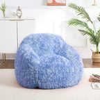 Poltrona Sacco per Adulti, Poltrona Sacco in Ecopelliccia con Imbottitura, Morbida Poltrona Sacco in Peluche per Soggiorno, Poltrona Sacco con Braccioli per la Lettura