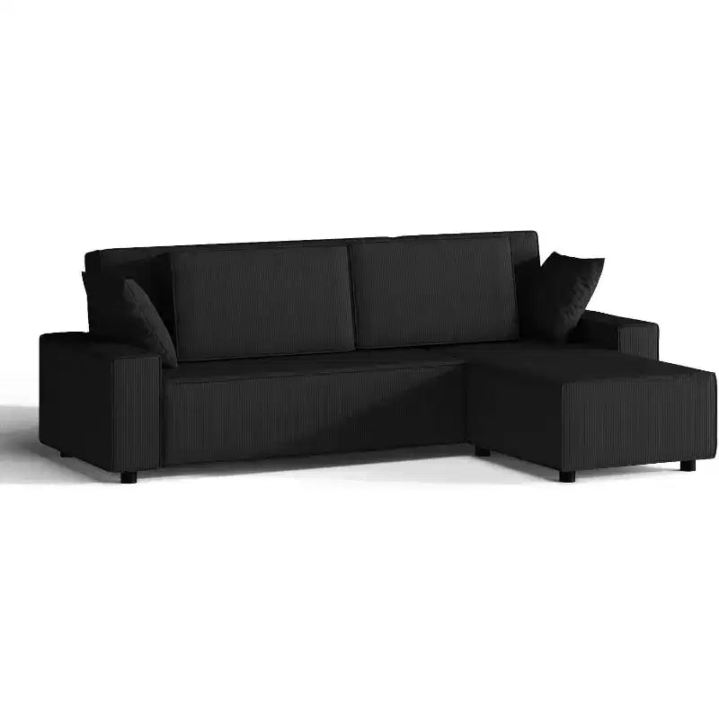 Divano sezionale in velluto a coste a righe da 96 pollici, divano sezionale oversize moderno a forma di L, per soggiorno, appartamento, monolocale