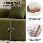 Divano componibile Whisen 110 con imbottitura a compressione totale