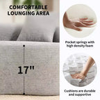 Divano componibile Whisen 110 con imbottitura a compressione totale