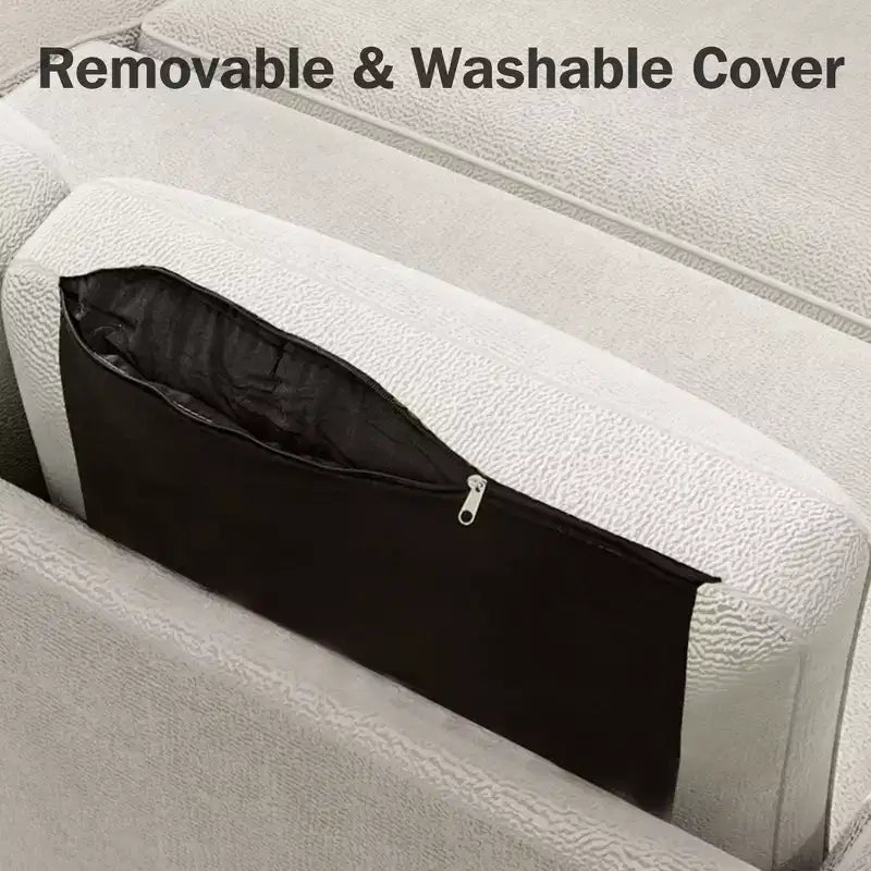 Dyonery Divano letto estraibile 2 in 1 con chaise longue reversibile contenitore per camera da letto Divano a L componibile con tasche laterali, 81"