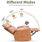 Poltrona Reclinabile Grande Extra Large - Poltrona reclinabile manuale in finta pelle PU di grandi dimensioni per adulti, poltrona relax dal comfort eccezionale