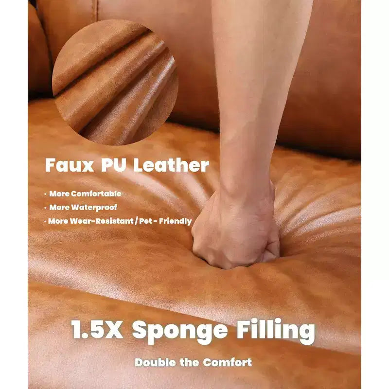 Poltrona Reclinabile Grande Extra Large - Poltrona reclinabile manuale in finta pelle PU di grandi dimensioni per adulti, poltrona relax dal comfort eccezionale