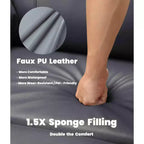 Poltrona Reclinabile Grande Extra Large - Poltrona reclinabile manuale in finta pelle PU di grandi dimensioni per adulti, poltrona relax dal comfort eccezionale