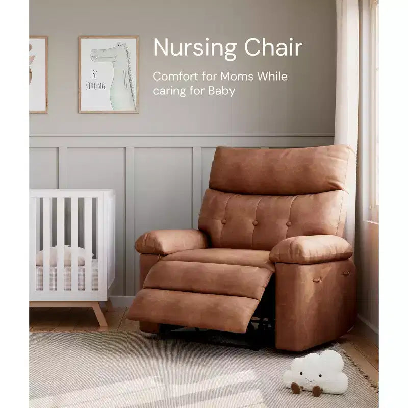 Poltrona Reclinabile Oversize - Grande Recliner Manuale in Similpelle PU per Adulti, Poltrona Relax dal Comfort Eccezionale