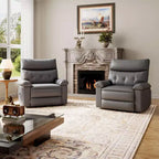Poltrona Reclinabile Oversize - Grande Recliner Manuale in Similpelle PU per Adulti, Poltrona Relax dal Comfort Eccezionale