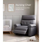 Poltrona Reclinabile Oversize - Grande Recliner Manuale in Similpelle PU per Adulti, Poltrona Relax dal Comfort Eccezionale