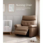 Poltrona Reclinabile Oversize - Grande Recliner Manuale in Similpelle PU per Adulti, Poltrona Relax dal Comfort Eccezionale